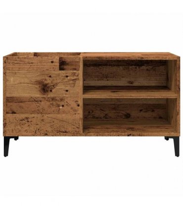 vidaXL Record Cabinet Old Wood 84.5x38x48 cm Engineered Wood — Size: 84.5 x 38 x 48 cm