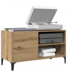 vidaXL Record Cabinet Artisan Oak 84.5x38x48 cm Engineered Wood — Size: 84.5 x 38 x 48 cm — V0672039654