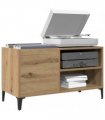 vidaXL Record Cabinet Artisan Oak 84.5x38x48 cm Engineered Wood — Size: 84.5 x 38 x 48 cm — V0672039654