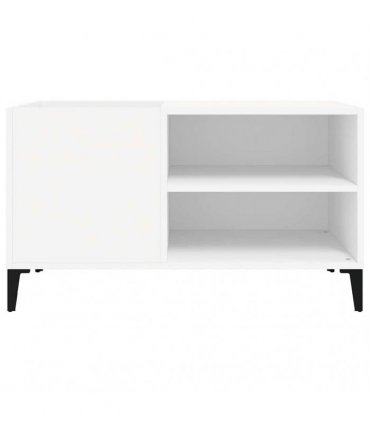 vidaXL Record Cabinet White 84.5x38x48 cm Engineered Wood — Size: 84.5 x 38 x 48 cm — V0672039657
