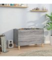 vidaXL Record Cabinet Grey Sonoma 74.5x38x48 cm Engineered Wood