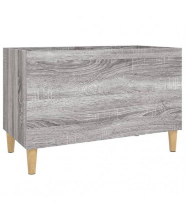 vidaXL Record Cabinet Grey Sonoma 74.5x38x48 cm Engineered Wood