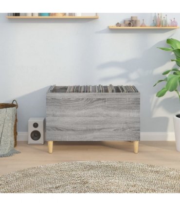 vidaXL Record Cabinet Grey Sonoma 74.5x38x48 cm Engineered Wood
