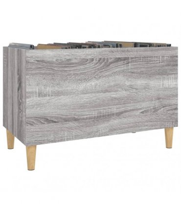 vidaXL Record Cabinet Grey Sonoma 74.5x38x48 cm Engineered Wood