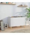 vidaXL Record Cabinet White 74.5x38x48 cm Engineered Wood