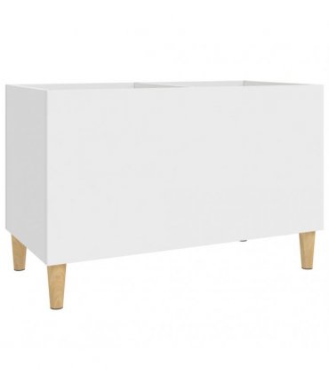 vidaXL Record Cabinet White 74.5x38x48 cm Engineered Wood