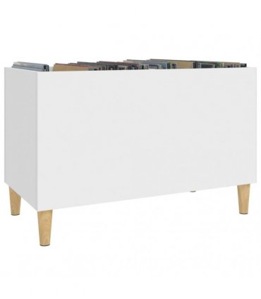 vidaXL Record Cabinet White 74.5x38x48 cm Engineered Wood