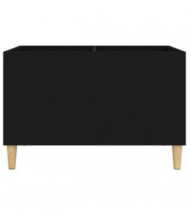 vidaXL Record Cabinet Black 74.5x38x48 cm Engineered Wood