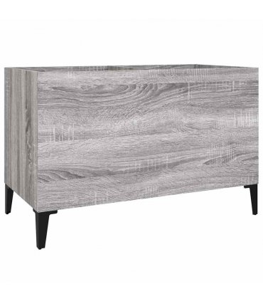 vidaXL Record Cabinet | Grey Sonoma | Engineered wood, Metal | Medium
