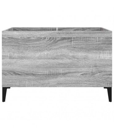 vidaXL Record Cabinet | Grey Sonoma | Engineered wood, Metal | Medium