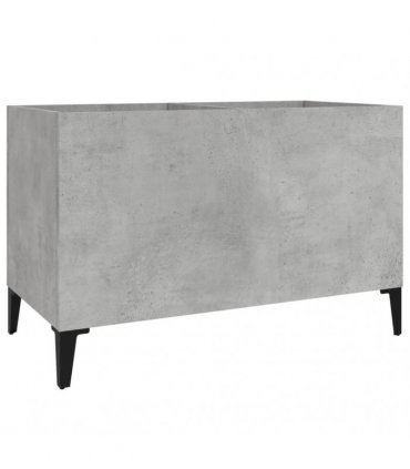 vidaXL Record Cabinet Concrete Grey 74.5x38x48 cm Engineered Wood