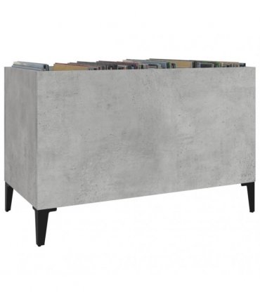 vidaXL Record Cabinet Concrete Grey 74.5x38x48 cm Engineered Wood