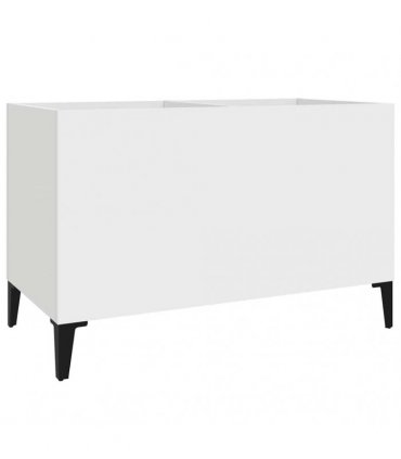 vidaXL Record Cabinet | White | Engineered wood, metal | Medium | Record Cabinet