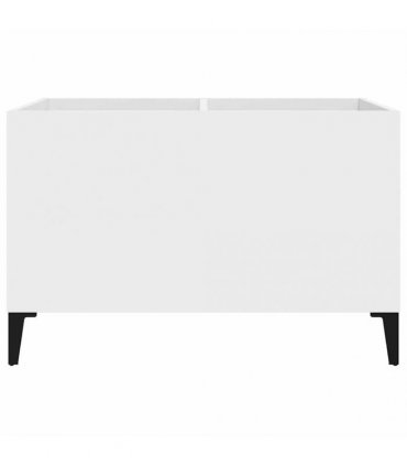 vidaXL Record Cabinet | White | Engineered wood, metal | Medium | Record Cabinet