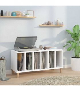 vidaXL Record Cabinet | White | Engineered wood | 100x38x48 cm | Record Cabinet