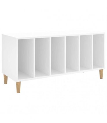 vidaXL Record Cabinet | White | Engineered wood | 100x38x48 cm | Record Cabinet