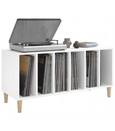 vidaXL Record Cabinet | White | Engineered wood | 100x38x48 cm | Record Cabinet