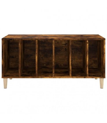 vidaXL Record Cabinet | Smoked Oak | Engineered Wood | Medium | Record Cabinet