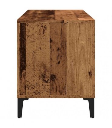 vidaXL Record Cabinet Old Wood 100x38x48 cm Engineered Wood
