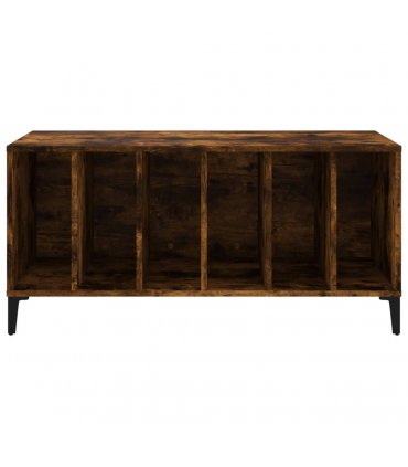 vidaXL Record Cabinet Smoked Oak 100x38x48 cm Engineered Wood