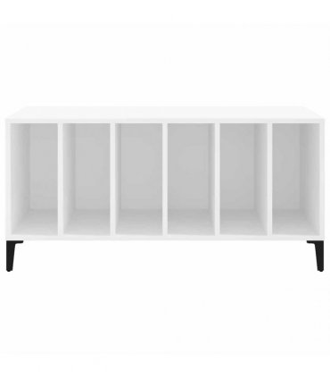 vidaXL Record Cabinet | White | Engineered wood, metal | Medium | Record Cabinet — V0672039688