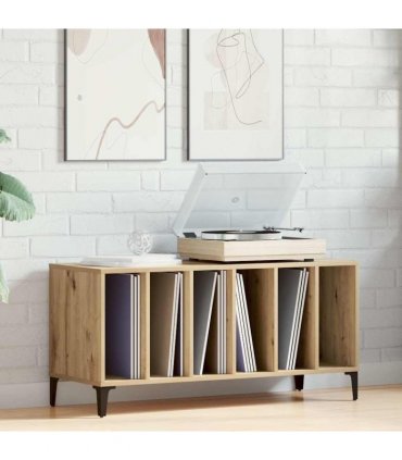 vidaXL Record Cabinet Artisan Oak 100x38x48 cm Engineered Wood — V0672039689