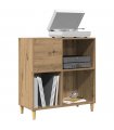 vidaXL Record Cabinet Artisan Oak 84.5x38x89 cm Engineered Wood