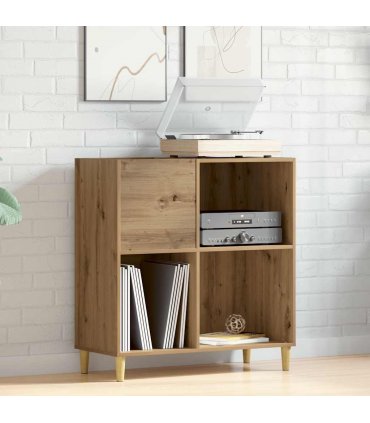 vidaXL Record Cabinet Artisan Oak 84.5x38x89 cm Engineered Wood
