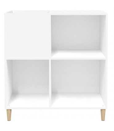 vidaXL Record Cabinet White 84.5x38x89 cm Engineered Wood