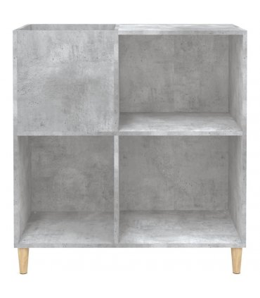 vidaXL Record Cabinet Concrete Grey 84.5x38x89 cm Engineered Wood