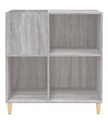 vidaXL Record Cabinet Grey Sonoma 84.5x38x89 cm Engineered Wood