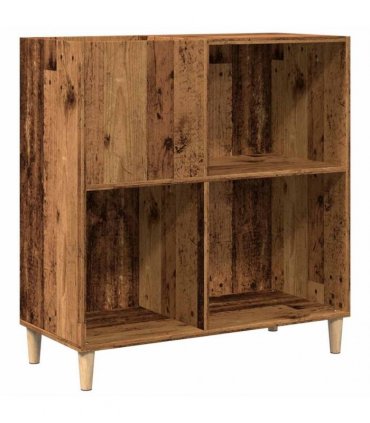 vidaXL Record Cabinet Old Wood 84.5x38x89 cm Engineered Wood