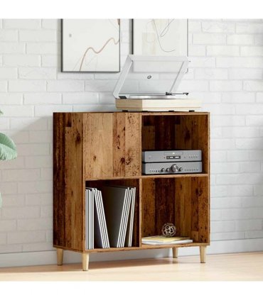 vidaXL Record Cabinet Old Wood 84.5x38x89 cm Engineered Wood
