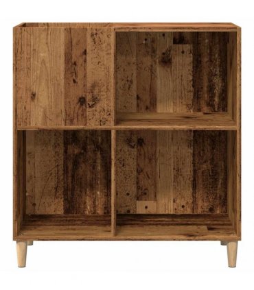 vidaXL Record Cabinet Old Wood 84.5x38x89 cm Engineered Wood