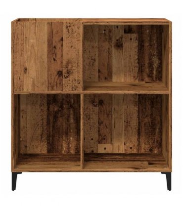 vidaXL Record Cabinet Old Wood 84.5x38x89 cm Engineered Wood — V0672039701