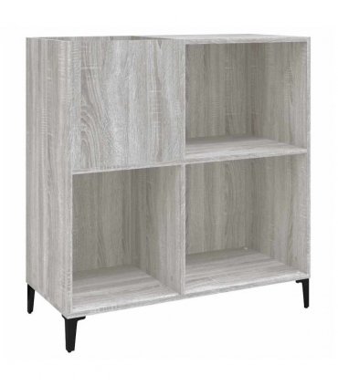 vidaXL Record Cabinet Grey Sonoma 84.5x38x89 cm Engineered Wood — V0672039707