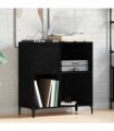 vidaXL Record Cabinet Black Oak 84.5 x 38 x 89 cm Engineered Wood — V0672039709
