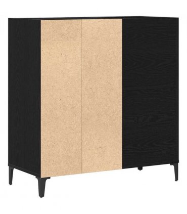 vidaXL Record Cabinet Black Oak 84.5 x 38 x 89 cm Engineered Wood — V0672039709
