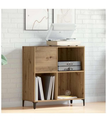 vidaXL Record Cabinet Artisan Oak 84.5x38x89 cm Engineered Wood — V0672039710