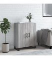 vidaXL Sideboard Grey Sonoma 69.5x34x90 cm Engineered Wood — V0672039754