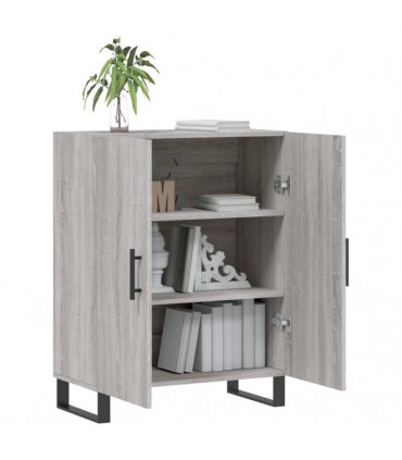 vidaXL Sideboard Grey Sonoma 69.5x34x90 cm Engineered Wood — V0672039754