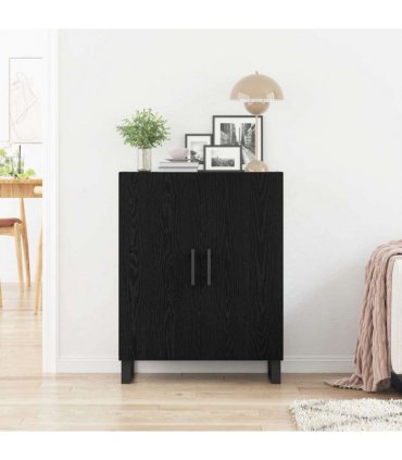 vidaXL Sideboard Black Oak 69.5 x 34 x 90 cm Engineered Wood — V0672039755