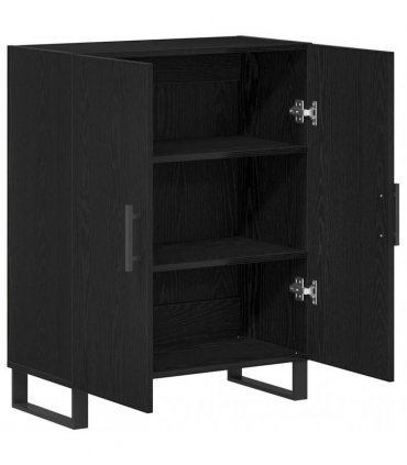 vidaXL Sideboard Black Oak 69.5 x 34 x 90 cm Engineered Wood — V0672039755