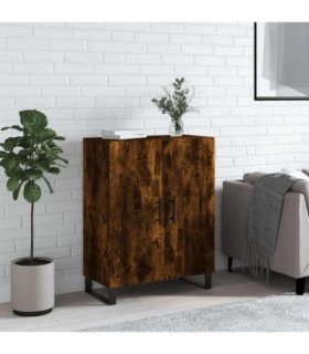 vidaXL Sideboard Smoked Oak 69.5x34x90 cm Engineered Wood — V0672039756