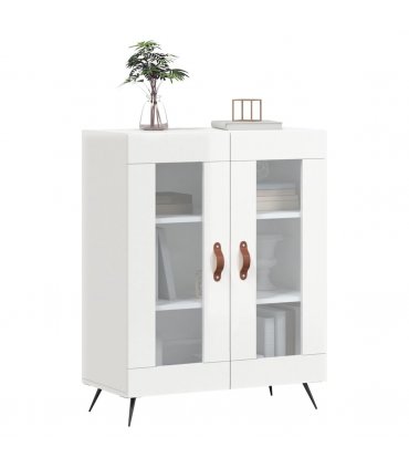 vidaXL Sideboard High Gloss White 69.5x34x90 cm Engineered Wood — V0672039763