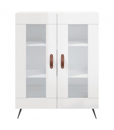 vidaXL Sideboard High Gloss White 69.5x34x90 cm Engineered Wood — V0672039763