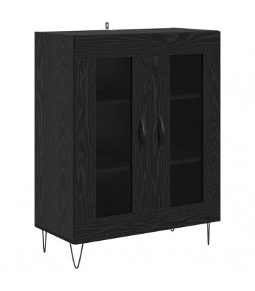 vidaXL Sideboard Black Oak 69.5 x 34 x 90 cm Engineered Wood — V0672039768