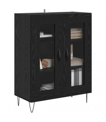 vidaXL Sideboard Black Oak 69.5 x 34 x 90 cm Engineered Wood — V0672039768