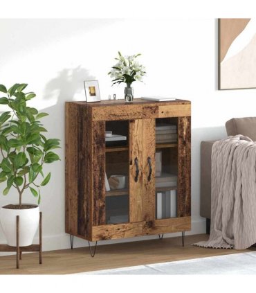 vidaXL Sideboard Old Wood 69.5 x 34 x 90 cm Engineered Wood — V0672039769