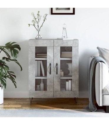 vidaXL Sideboard Concrete Grey 69.5x34x90 cm Engineered Wood — V0672039772
